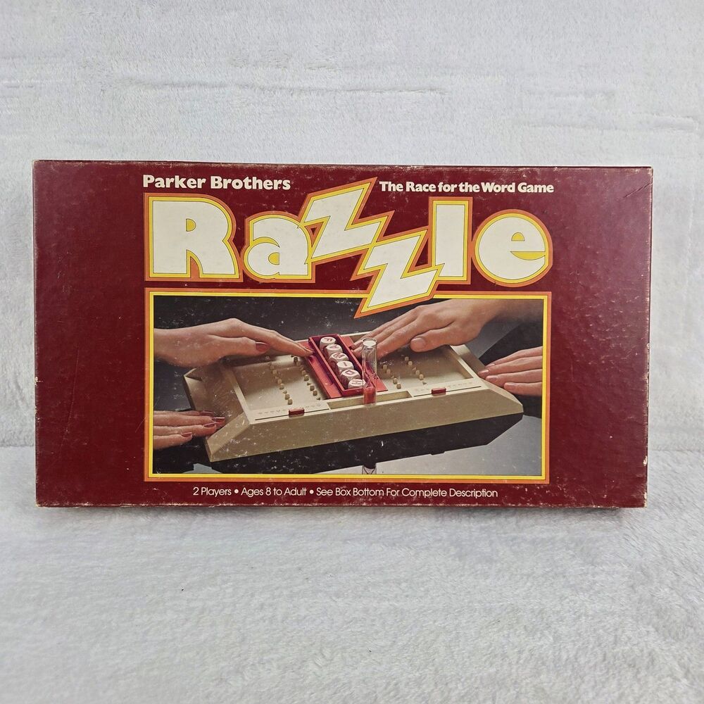 Vintage 1981 Parker Brothers Razzle The Race for the Word Game Complete no. 112